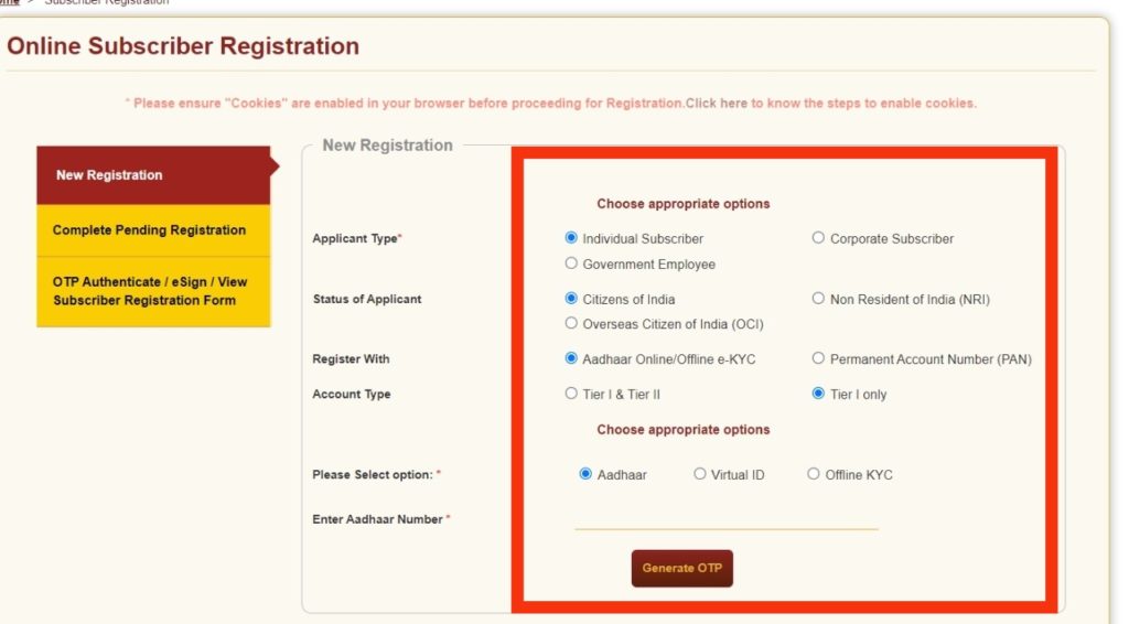 Atal Pension Yojana 2022 registration process